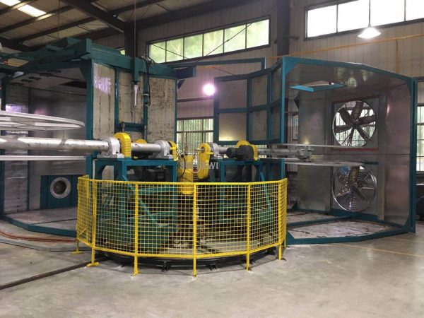 4 arms rotomoulding machine